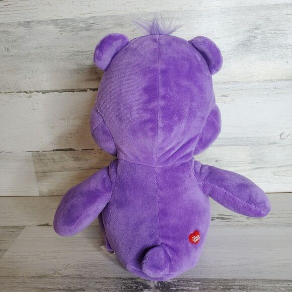 Care Bears Share Bear Purple White Lollipops 12" Plush Stuffed Animal 2015 NICE! - Picture 4 of 10